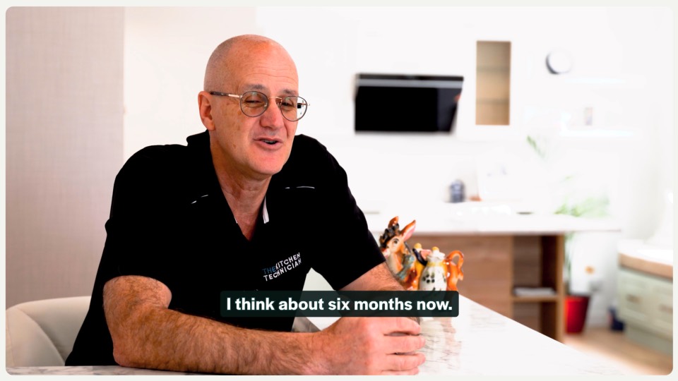 Martin Kinnear from The Kitchen Technician testimonial preview